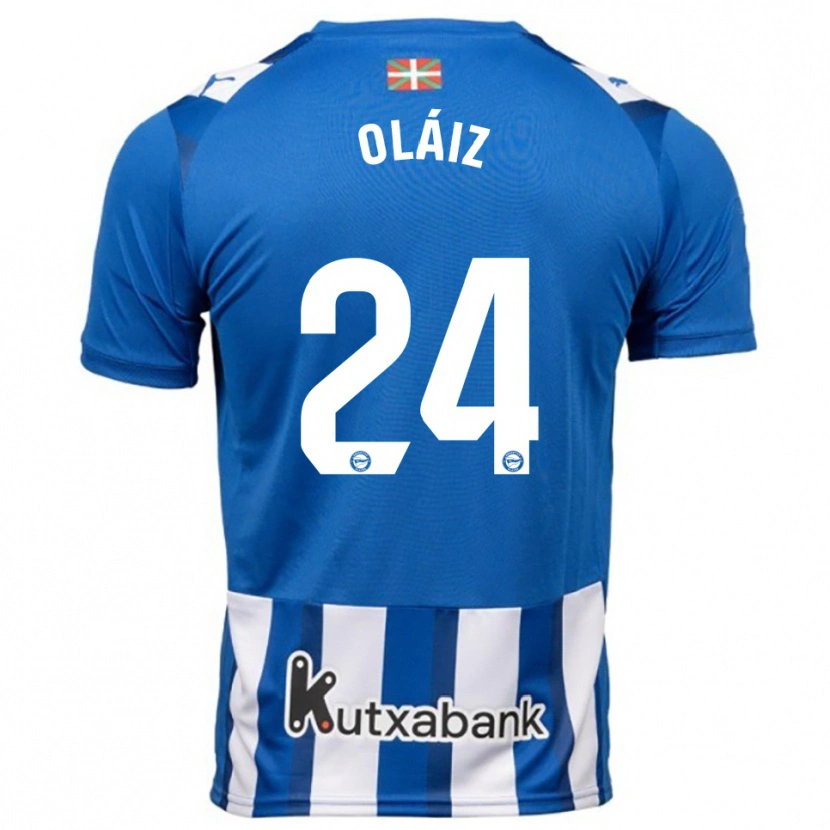 Danxen Dames Xanet Oláiz #24 Blauw Wit Thuisshirt Thuistenue 2025/26 T-Shirt