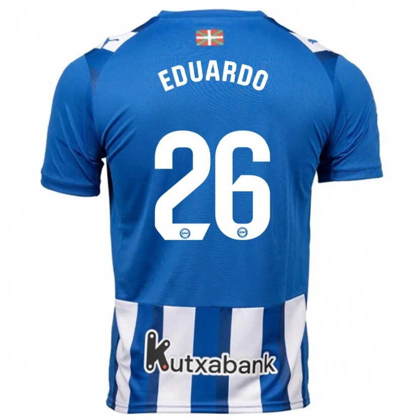 Danxen Dames Eduardo Fontana #26 Blauw Wit Thuisshirt Thuistenue 2025/26 T-Shirt