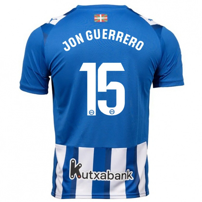 Danxen Dames Julen Jon Guerrero #15 Blauw Wit Thuisshirt Thuistenue 2025/26 T-Shirt