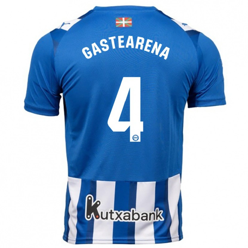 Danxen Dames Itziar Gastearena #4 Blauw Wit Thuisshirt Thuistenue 2025/26 T-Shirt