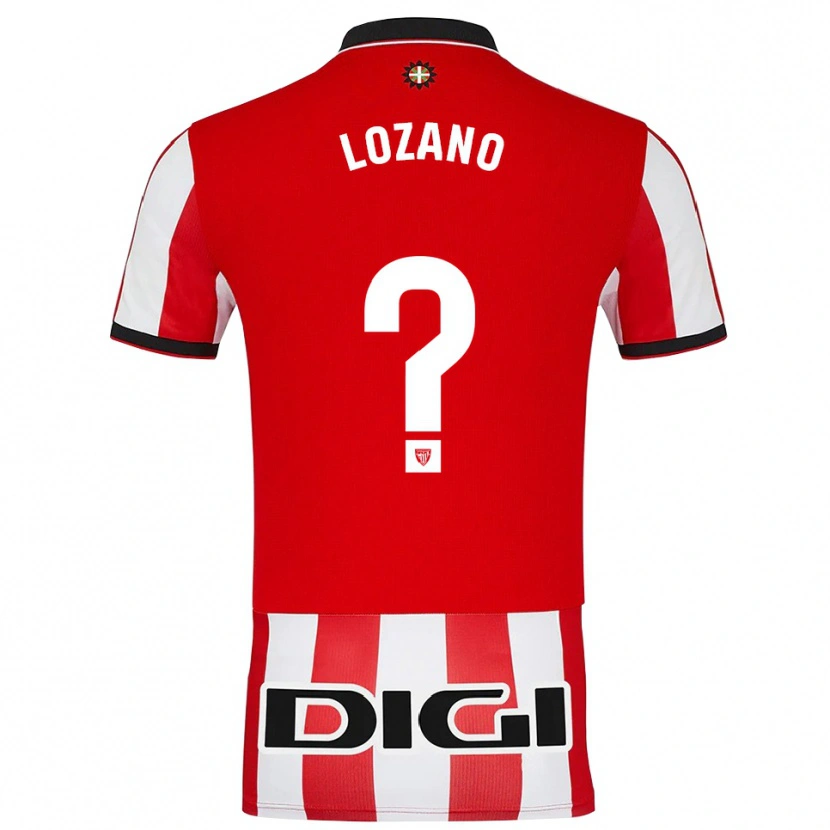 Danxen Dames Manex Lozano #0 Rood Wit Thuisshirt Thuistenue 2025/26 T-Shirt