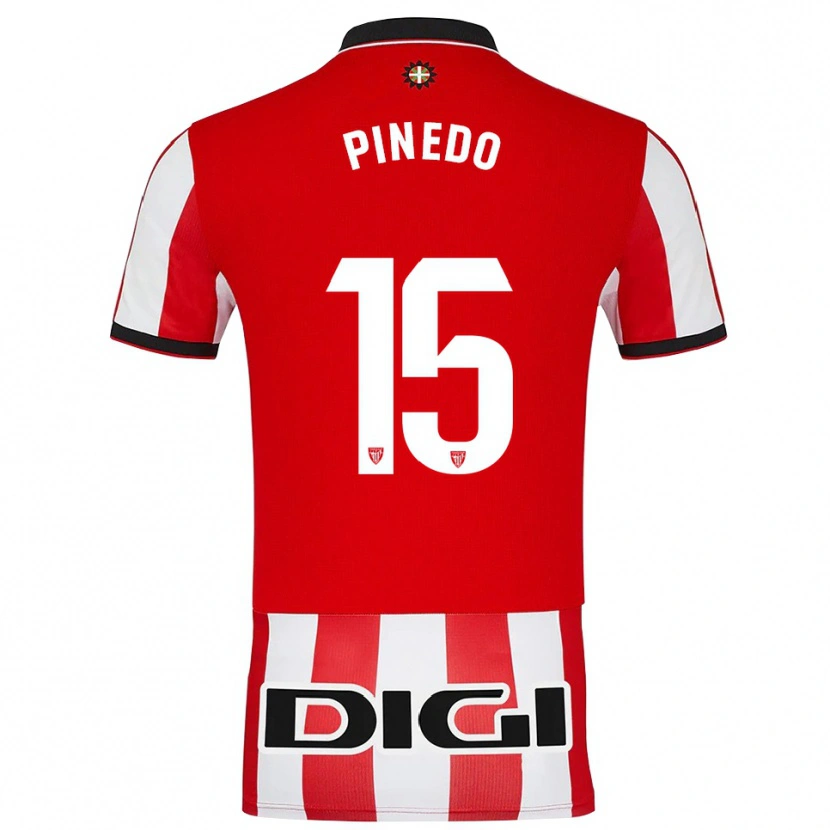 Danxen Dames Clara Pinedo Castresana #15 Rood Wit Thuisshirt Thuistenue 2025/26 T-Shirt
