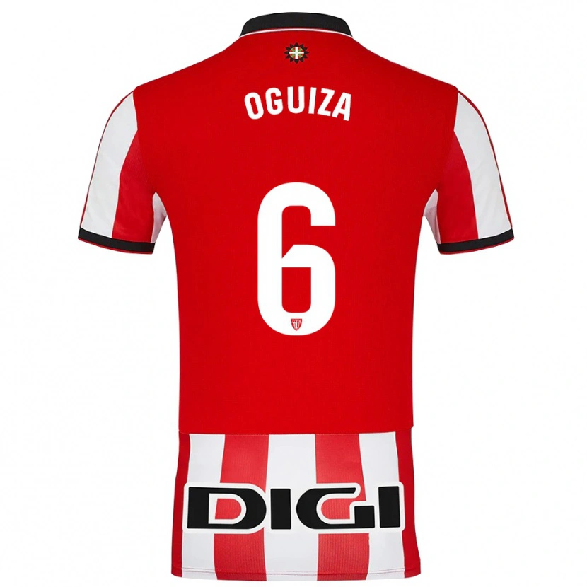 Danxen Dames Irene Oguiza Martínez #6 Rood Wit Thuisshirt Thuistenue 2025/26 T-Shirt