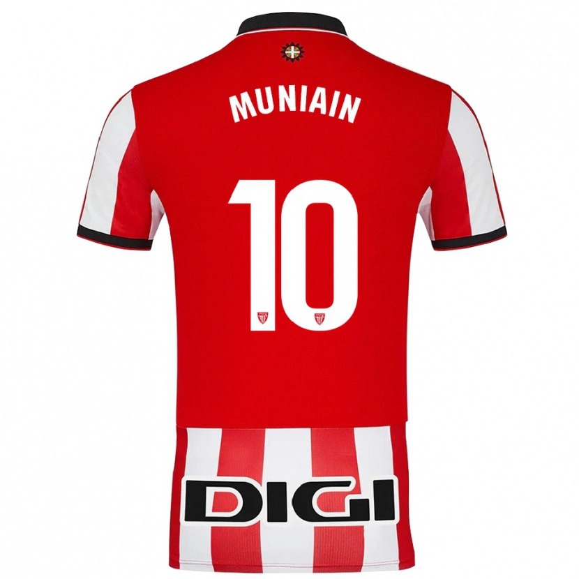 Danxen Dames Iker Muniain #10 Rood Wit Thuisshirt Thuistenue 2025/26 T-Shirt