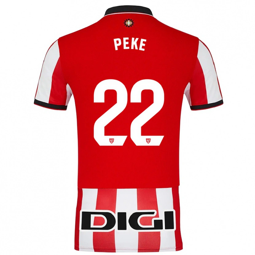 Danxen Dames Ainize Barea Núñez #22 Rood Wit Thuisshirt Thuistenue 2025/26 T-Shirt