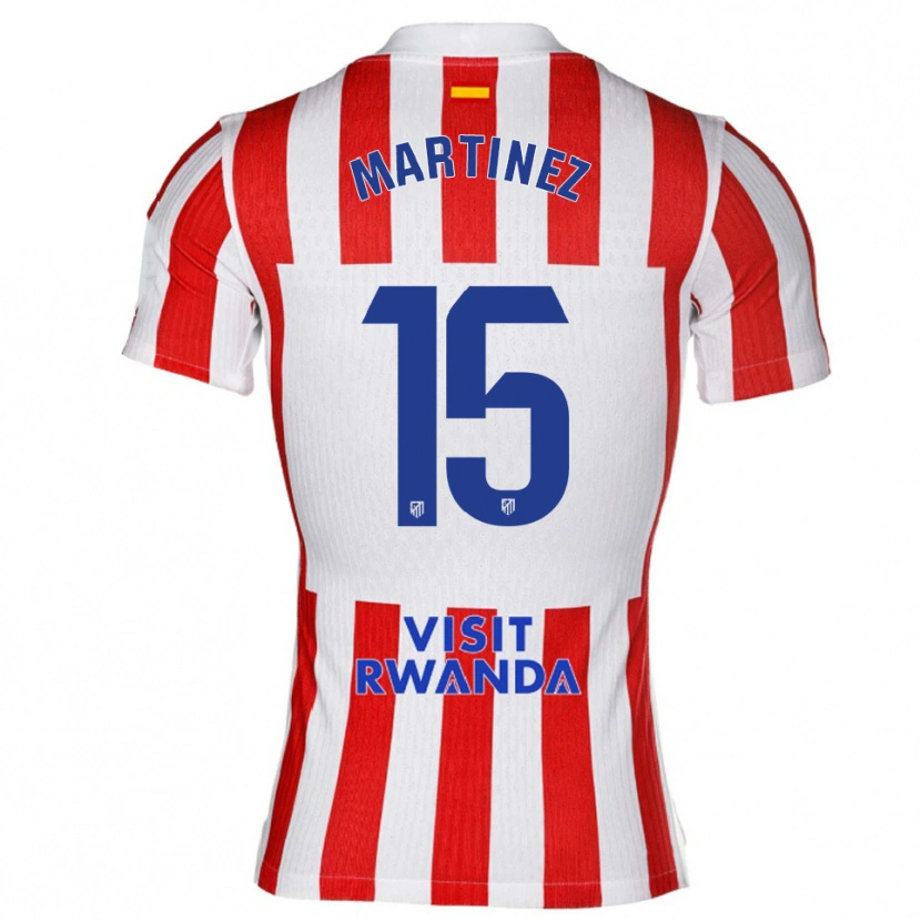 Danxen Dames Daniel Martinez #15 Rood Wit Thuisshirt Thuistenue 2025/26 T-Shirt