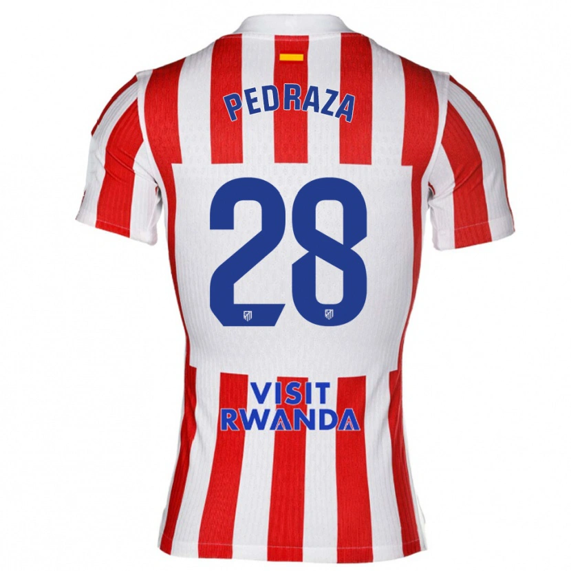 Danxen Dames Alfredo Pedraza #28 Rood Wit Thuisshirt Thuistenue 2025/26 T-Shirt