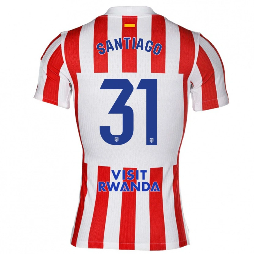 Danxen Dames Abraham Santiago #31 Rood Wit Thuisshirt Thuistenue 2025/26 T-Shirt