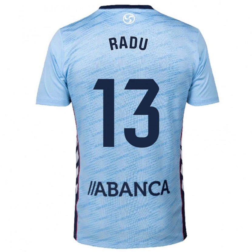 Danxen Dames Ionuț Radu #13 Hemelsblauw Rood Thuisshirt Thuistenue 2025/26 T-Shirt