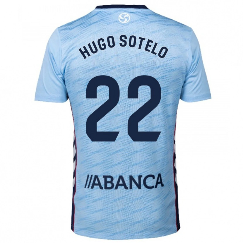 Danxen Dames Hugo Sotelo #22 Hemelsblauw Rood Thuisshirt Thuistenue 2025/26 T-Shirt