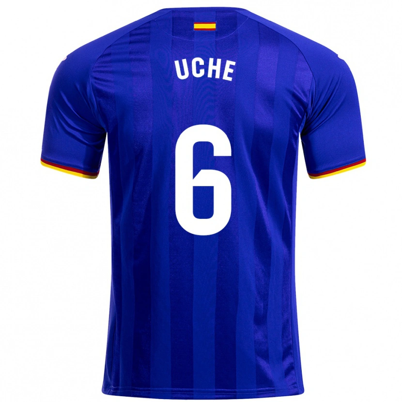 Danxen Dames Christantus Uche #6 Blauw Rood Geel Thuisshirt Thuistenue 2025/26 T-Shirt