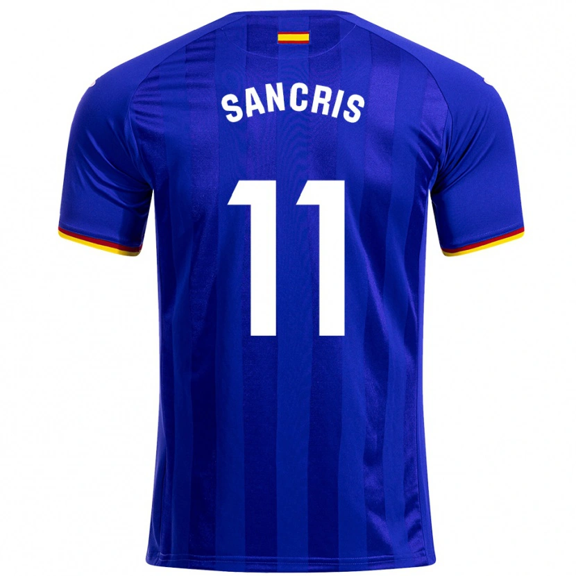 Danxen Dames Álex Sancris #11 Blauw Rood Geel Thuisshirt Thuistenue 2025/26 T-Shirt