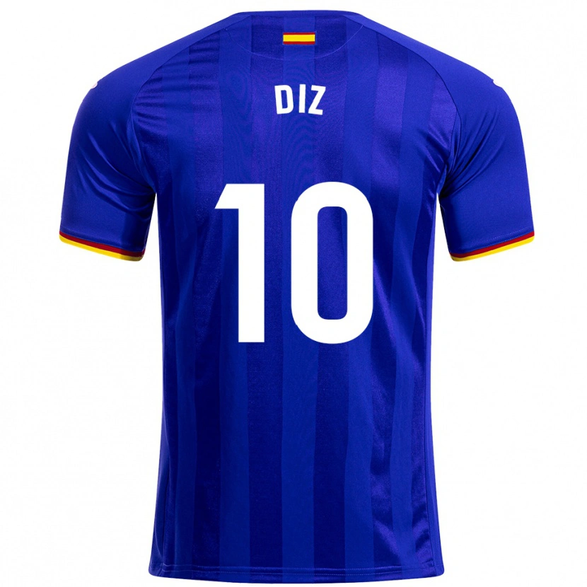 Danxen Dames Rafa Diz #10 Blauw Rood Geel Thuisshirt Thuistenue 2025/26 T-Shirt