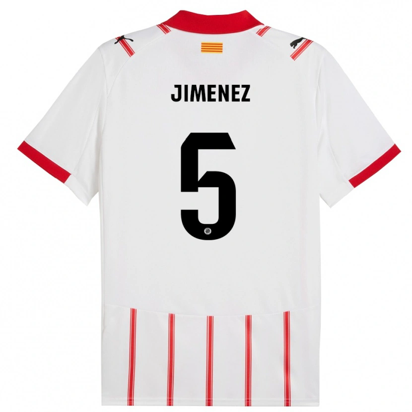 Danxen Dames Ángela Jiménez #5 Wit Rood Thuisshirt Thuistenue 2025/26 T-Shirt