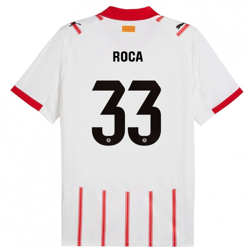 Danxen Dames Joel Roca #33 Wit Rood Thuisshirt Thuistenue 2025/26 T-Shirt