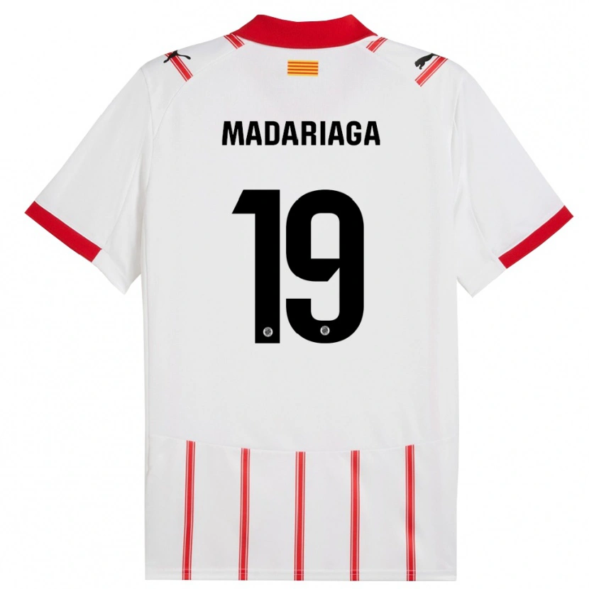 Danxen Dames Génesis Madariaga #19 Wit Rood Thuisshirt Thuistenue 2025/26 T-Shirt