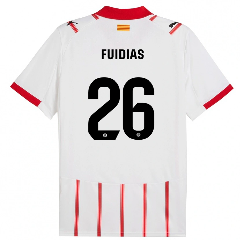 Danxen Dames Toni Fuidias #26 Wit Rood Thuisshirt Thuistenue 2025/26 T-Shirt