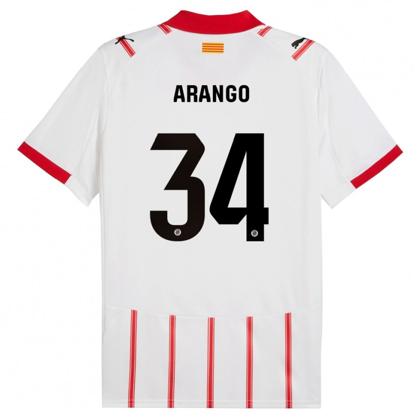 Danxen Dames Juan Arango #34 Wit Rood Thuisshirt Thuistenue 2025/26 T-Shirt