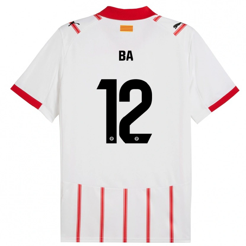 Danxen Dames Papa Ba #12 Wit Rood Thuisshirt Thuistenue 2025/26 T-Shirt