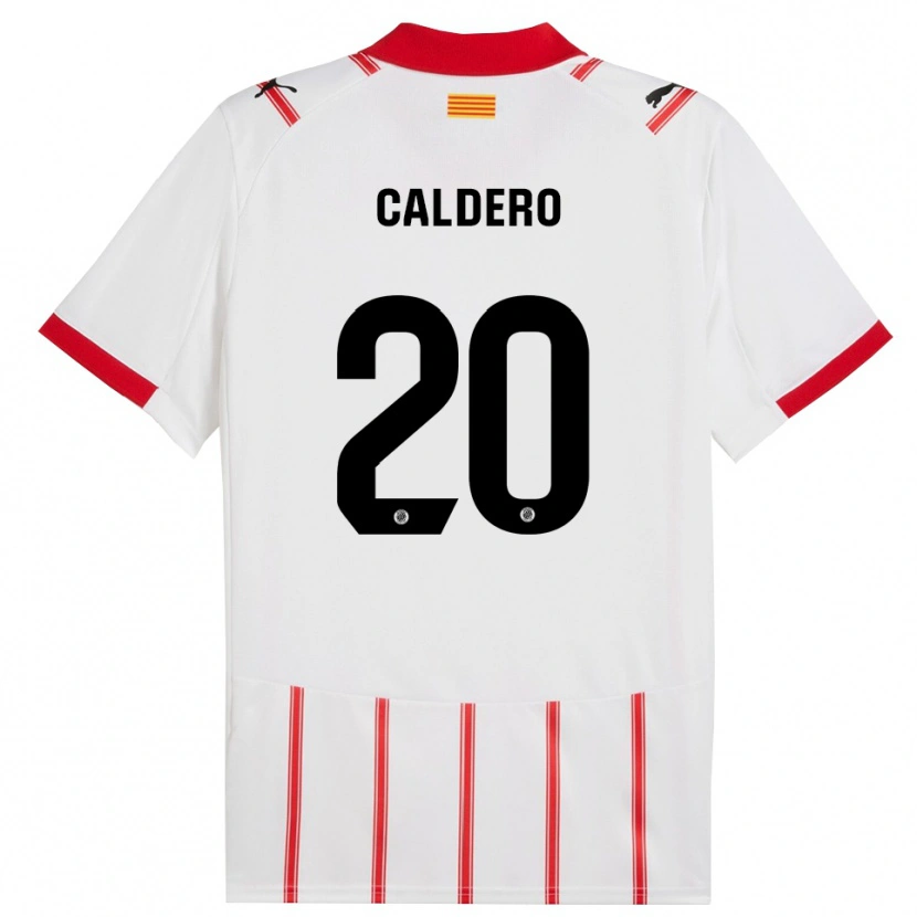 Danxen Dames Nil Calderó #20 Wit Rood Thuisshirt Thuistenue 2025/26 T-Shirt
