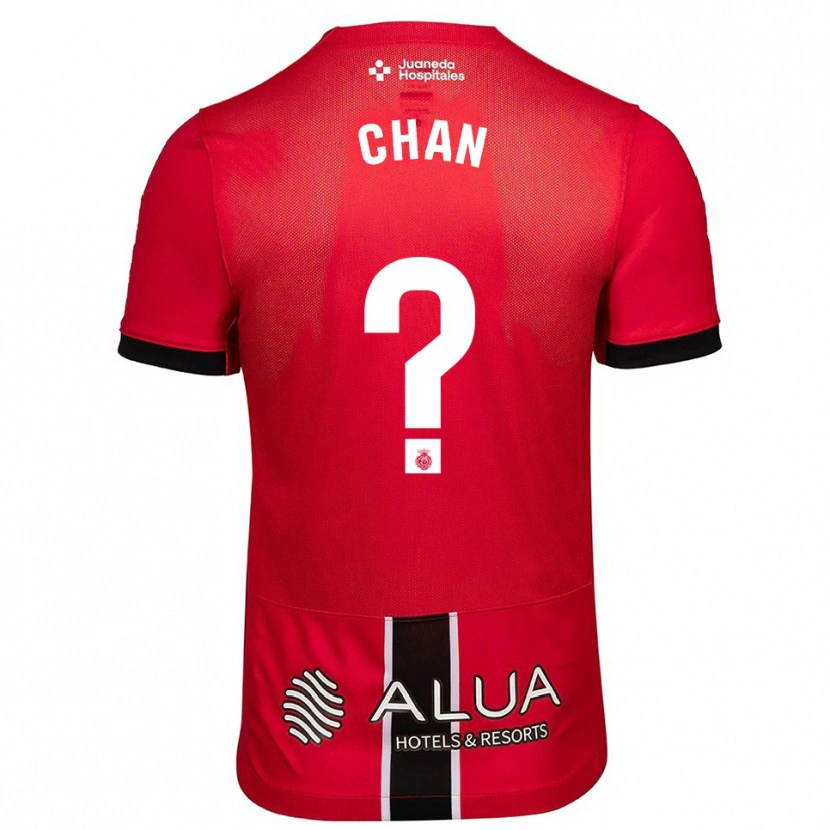 Danxen Dames Loïc Chan #0 Rood Zwart Thuisshirt Thuistenue 2025/26 T-Shirt