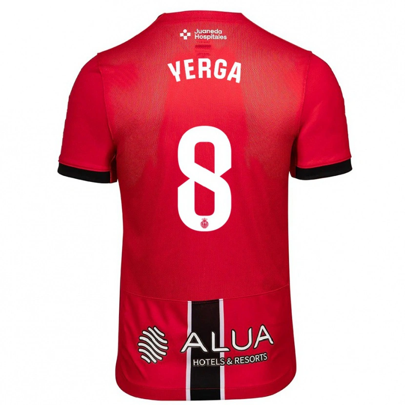 Danxen Dames Alejandro Yerga #8 Rood Zwart Thuisshirt Thuistenue 2025/26 T-Shirt