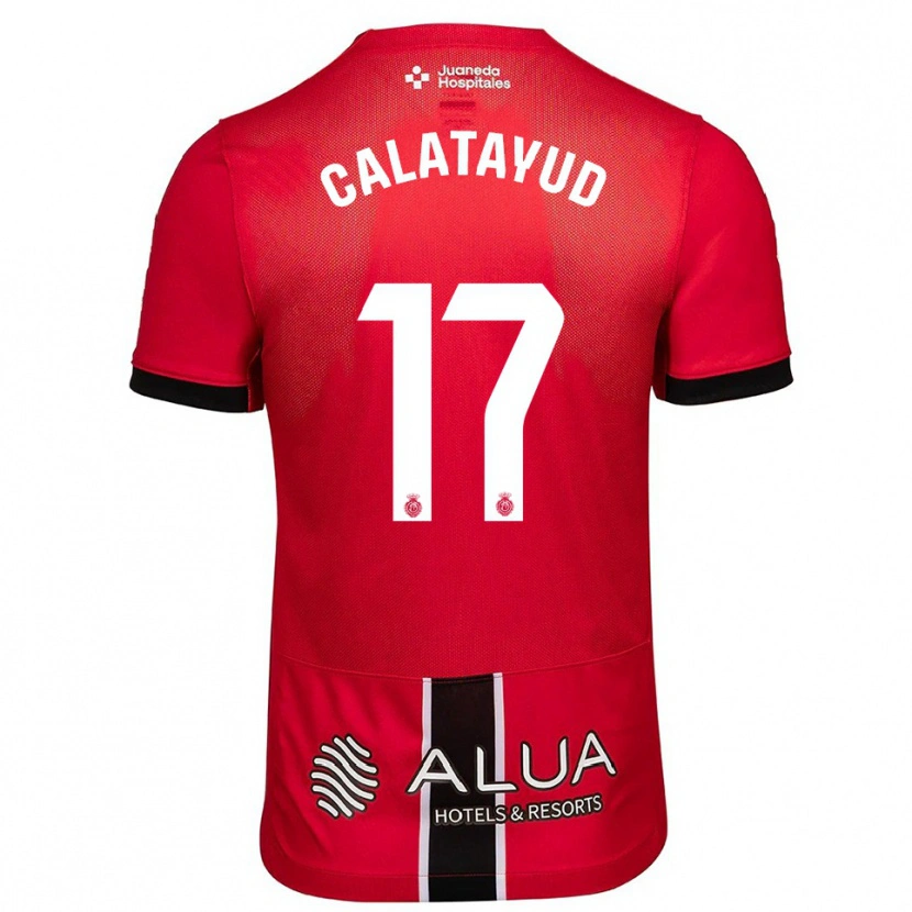 Danxen Dames Miguel Calatayud #17 Rood Zwart Thuisshirt Thuistenue 2025/26 T-Shirt
