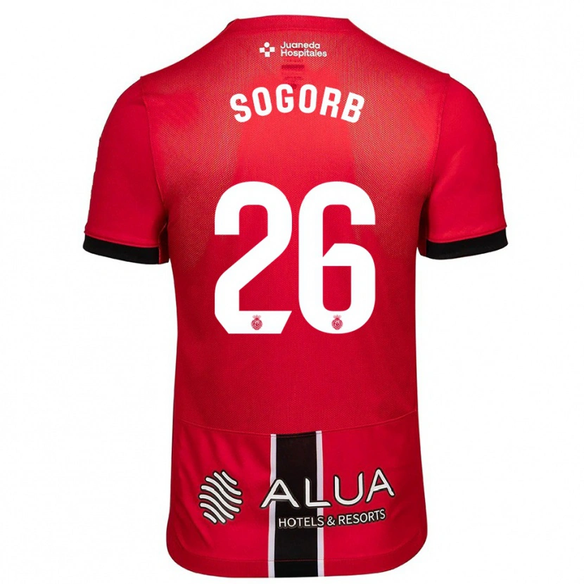 Danxen Dames Carles Sogorb #26 Rood Zwart Thuisshirt Thuistenue 2025/26 T-Shirt