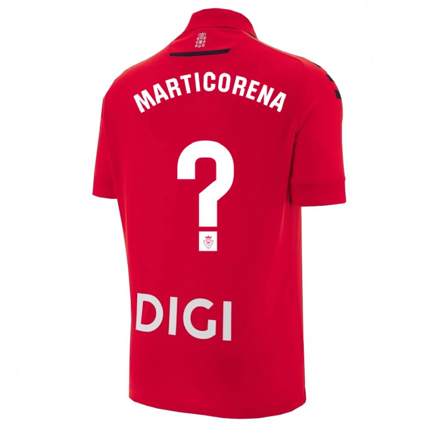 Danxen Dames Ander Marticorena #0 Rood Zwart Thuisshirt Thuistenue 2025/26 T-Shirt