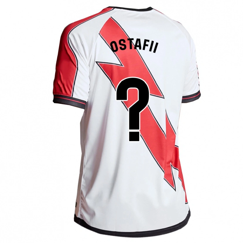 Danxen Dames David Ostafii #0 Wit Rood Thuisshirt Thuistenue 2025/26 T-Shirt