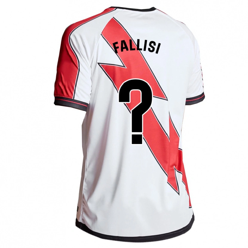 Danxen Dames Alessandro Fallisi #0 Wit Rood Thuisshirt Thuistenue 2025/26 T-Shirt