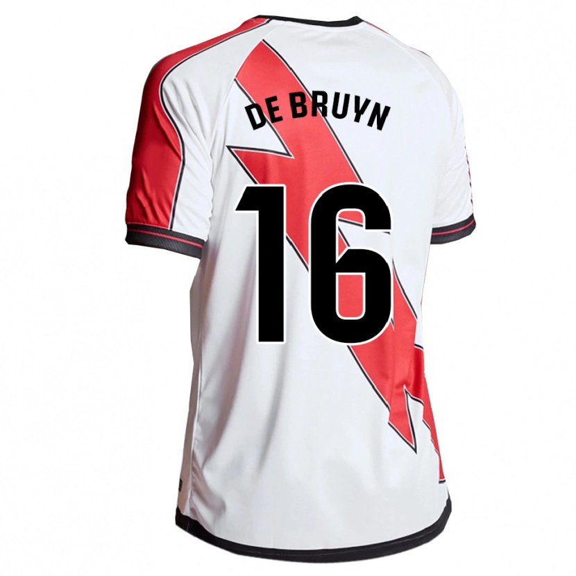 Danxen Dames Glenn De Bruyn #16 Wit Rood Thuisshirt Thuistenue 2025/26 T-Shirt