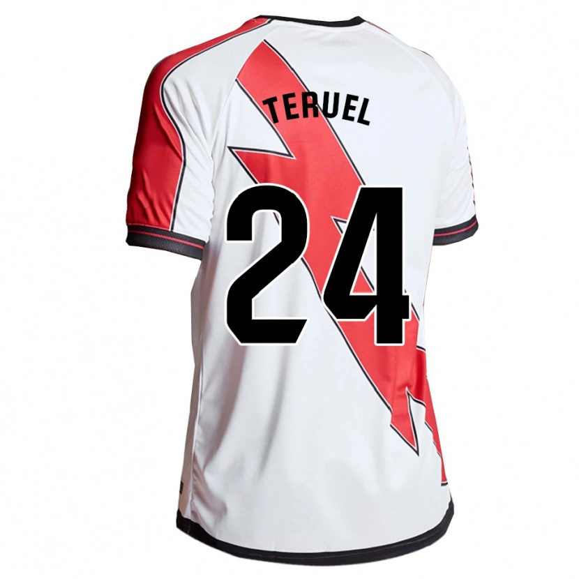Danxen Dames Laura Teruel Montero #24 Wit Rood Thuisshirt Thuistenue 2025/26 T-Shirt