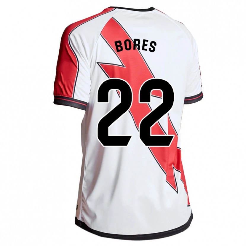 Danxen Dames María Bores #22 Wit Rood Thuisshirt Thuistenue 2025/26 T-Shirt