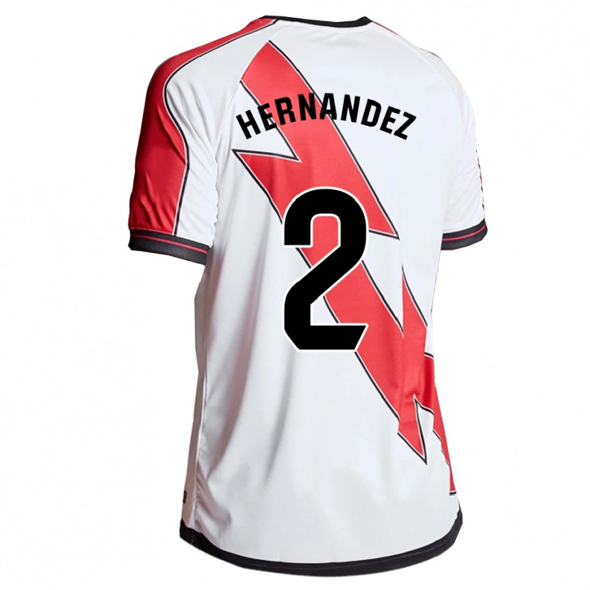 Danxen Dames Marco Hernández #2 Wit Rood Thuisshirt Thuistenue 2025/26 T-Shirt