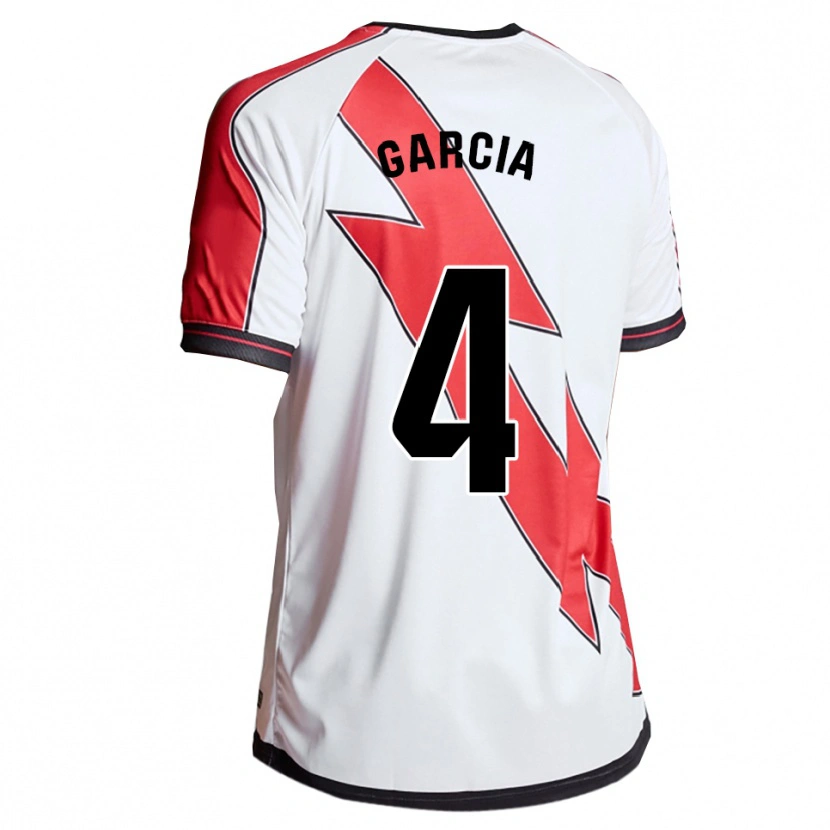 Danxen Dames Pilar García #4 Wit Rood Thuisshirt Thuistenue 2025/26 T-Shirt