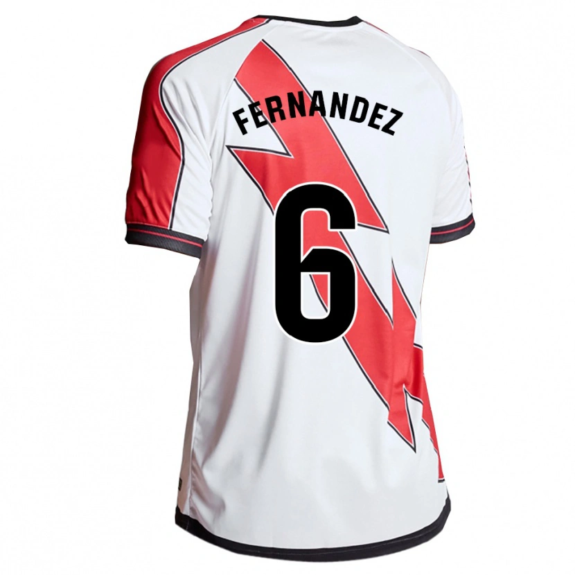 Danxen Dames Paula Fernández #6 Wit Rood Thuisshirt Thuistenue 2025/26 T-Shirt