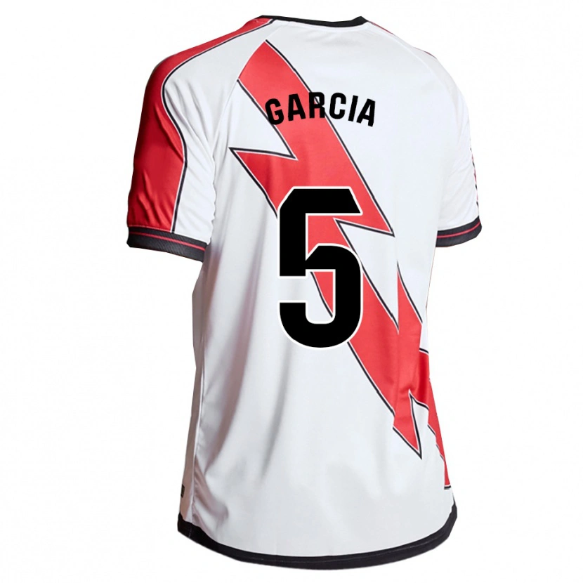 Danxen Dames Miguel García #5 Wit Rood Thuisshirt Thuistenue 2025/26 T-Shirt