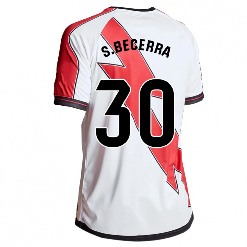 Danxen Dames Samuel Becerra #30 Wit Rood Thuisshirt Thuistenue 2025/26 T-Shirt