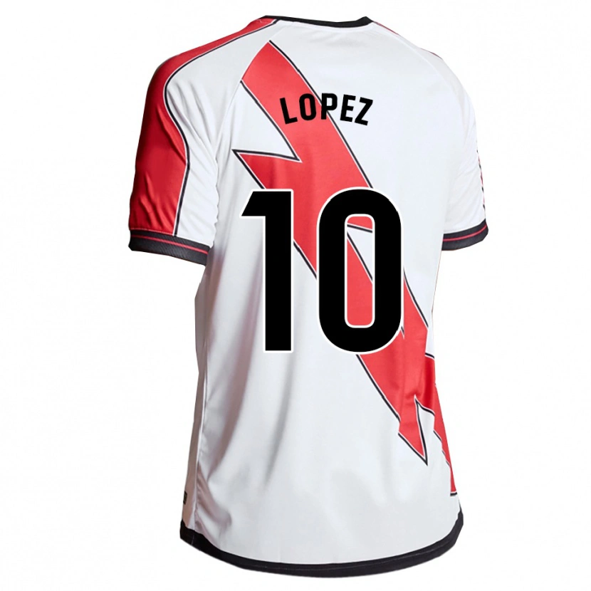 Danxen Dames Asier López #10 Wit Rood Thuisshirt Thuistenue 2025/26 T-Shirt