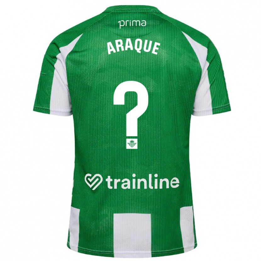 Danxen Dames Aitor Araque #0 Groen Wit Thuisshirt Thuistenue 2025/26 T-Shirt