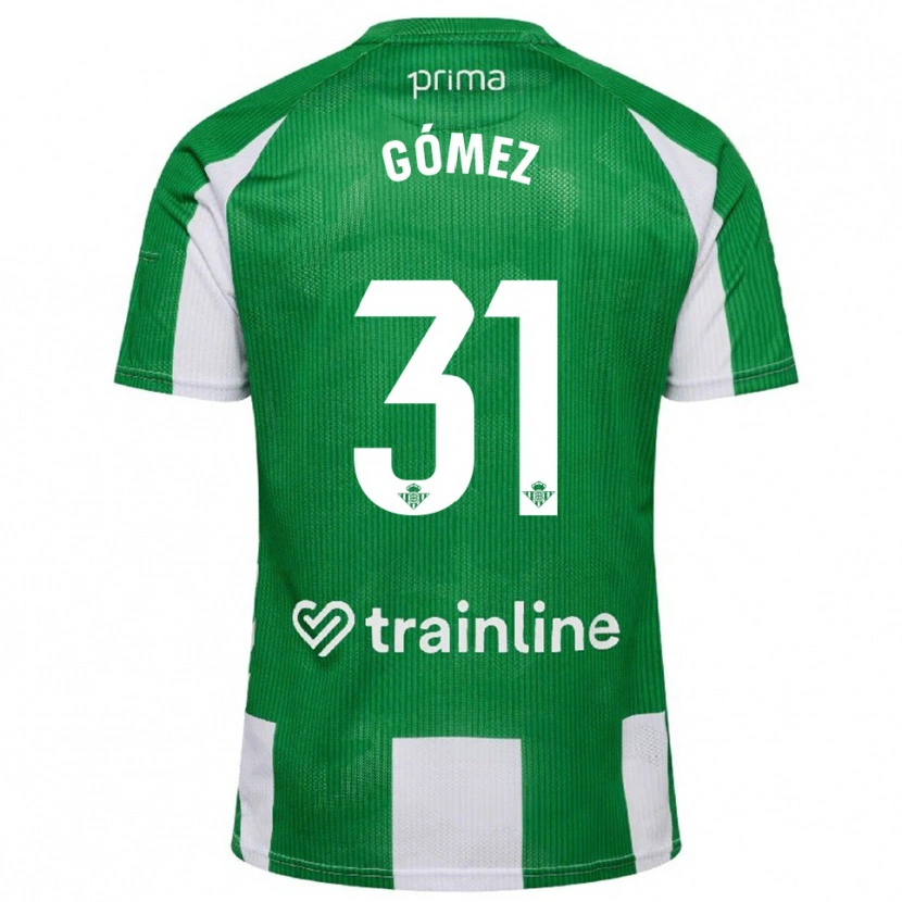 Danxen Dames Valentín Gómez #31 Groen Wit Thuisshirt Thuistenue 2025/26 T-Shirt