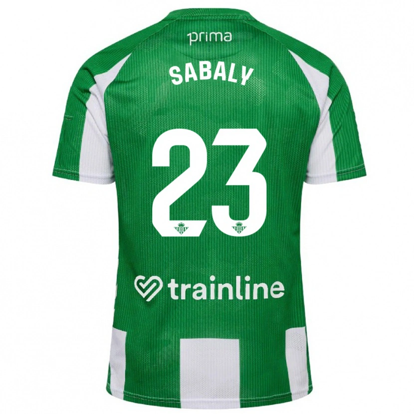 Danxen Dames Youssouf Sabaly #23 Groen Wit Thuisshirt Thuistenue 2025/26 T-Shirt