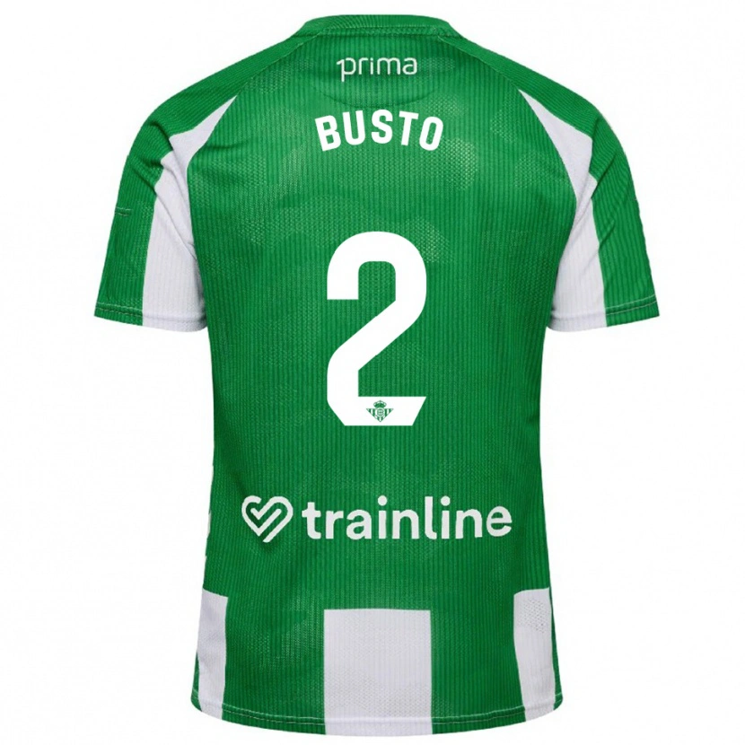 Danxen Dames Pablo Busto #2 Groen Wit Thuisshirt Thuistenue 2025/26 T-Shirt