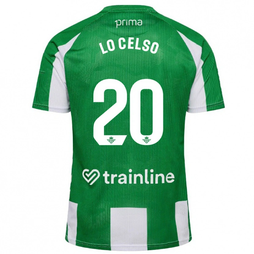 Danxen Dames Giovani Lo Celso #20 Groen Wit Thuisshirt Thuistenue 2025/26 T-Shirt