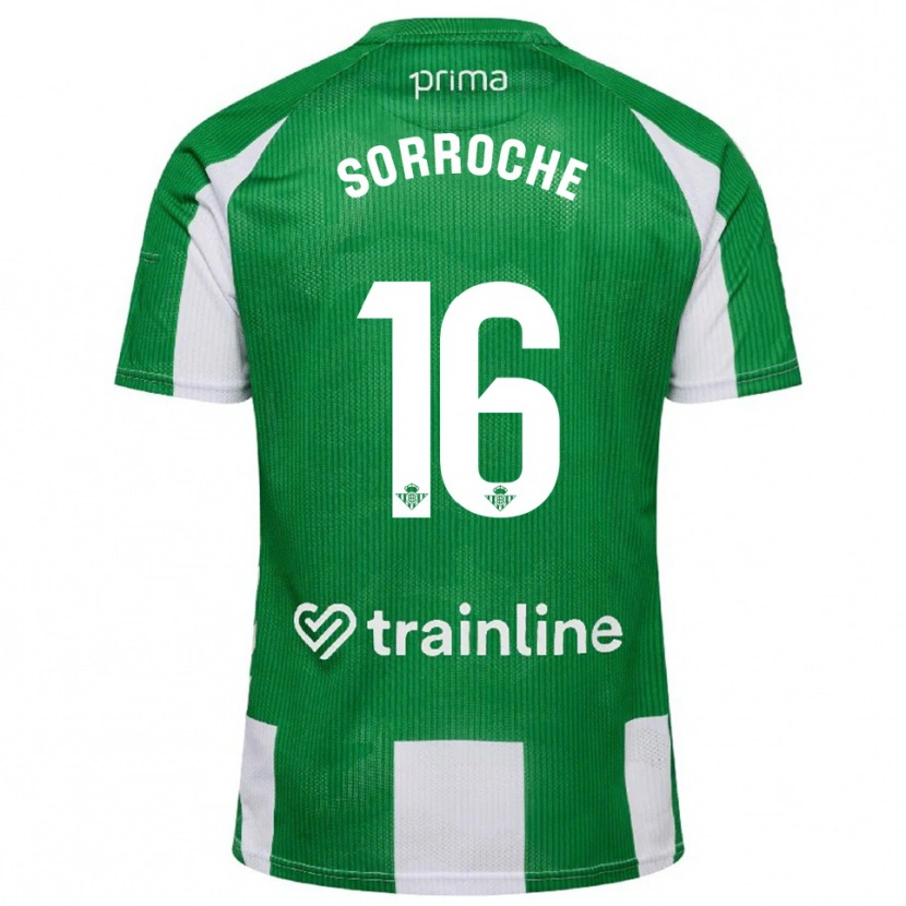 Danxen Dames Ginés Sorroche #16 Groen Wit Thuisshirt Thuistenue 2025/26 T-Shirt