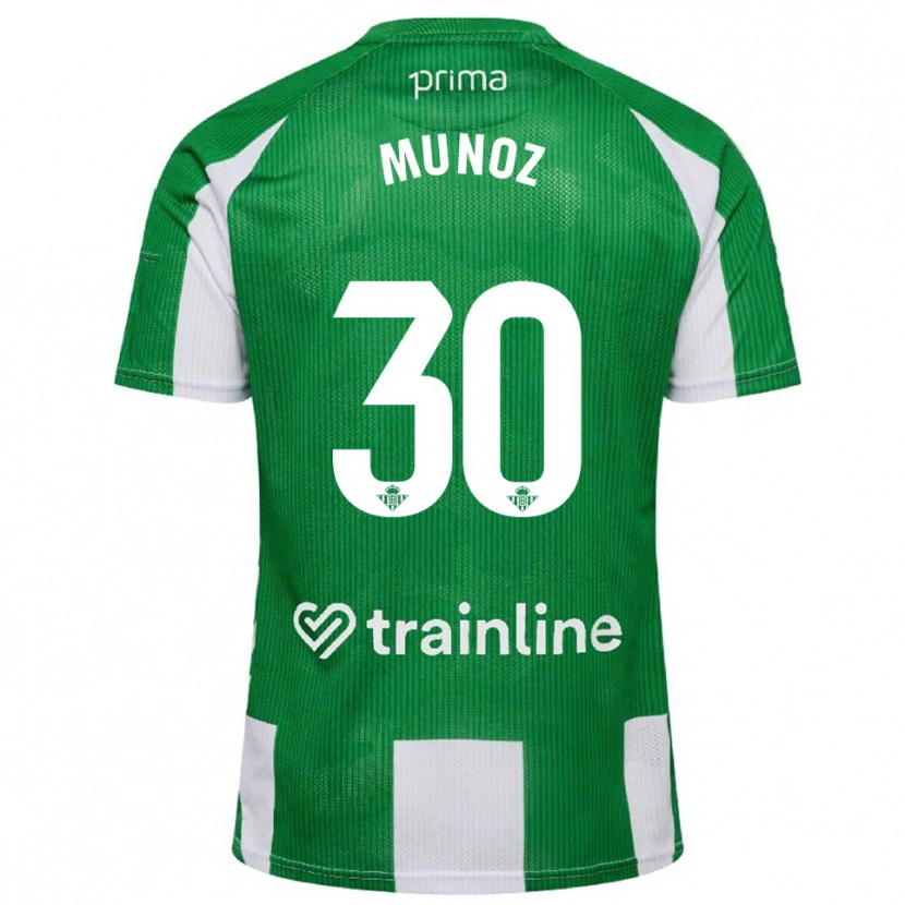 Danxen Dames Blanca Muñoz #30 Groen Wit Thuisshirt Thuistenue 2025/26 T-Shirt