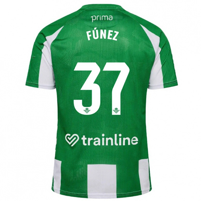 Danxen Dames Rica Fúnez #37 Groen Wit Thuisshirt Thuistenue 2025/26 T-Shirt