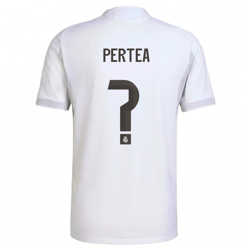 Danxen Dames Raul Perțea #0 Wit Geel Thuisshirt Thuistenue 2025/26 T-Shirt