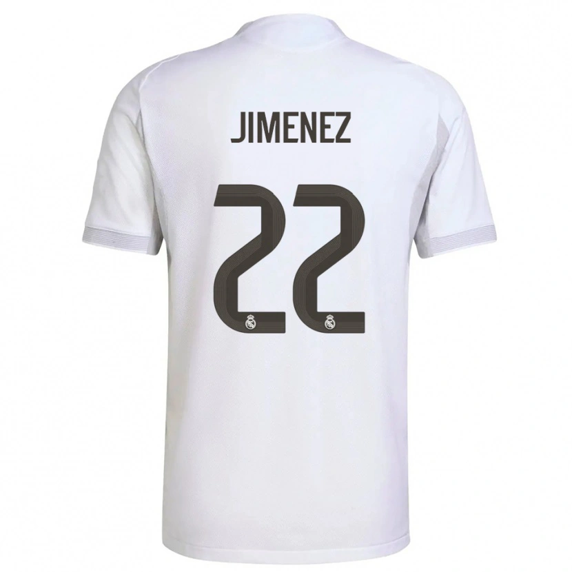 Danxen Dames David Jiménez #22 Wit Geel Thuisshirt Thuistenue 2025/26 T-Shirt